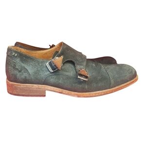 John Varvatos Green Oxfords with Minimalist Design